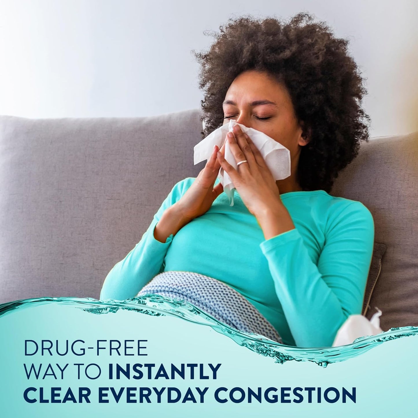 Vicks Sinex Saline Moisturizing Nasal Spray, with Aloe, Drug Free Ultra Fine Mist, Clear Everyday Sinus Congestion Fast, Clear Mucus from a Cold or Allergy, 5 OZ x 2