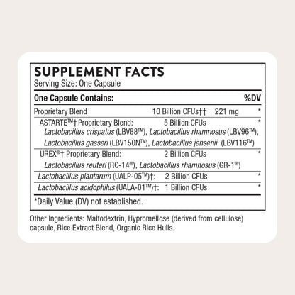 THORNE Women's Daily Probiotic, 10 Billion CFU, 8 Strains, 30 Capsules