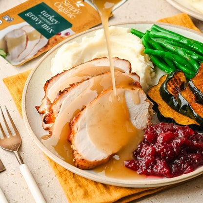Simply Organic Turkey Flavored Gravy Mix - Certified Organic, Gluten Free | 0.85 Ounce (Pack of 12)