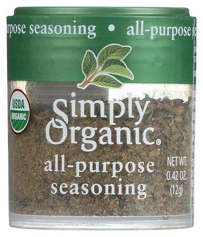 Simply Organic All-Purpose Seasoning, Certified Organic, Kosher, Mini Spices | 0.42 Ounce (Pack of 1)