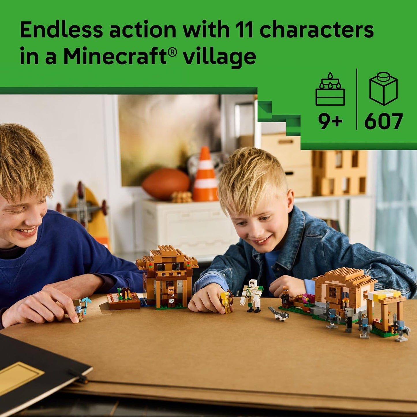 LEGO Minecraft Evoker Village Attack 21596
