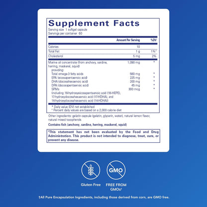 Pure Encapsulations Pro-Resolve Omega, 60 Softgel Capsules