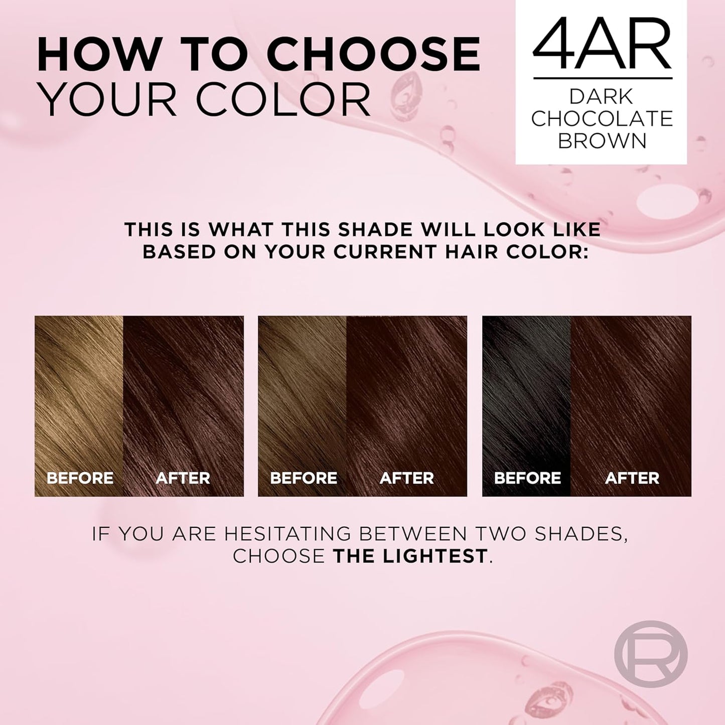 L'Oreal Paris Excellence Crème Permanent Hair Dye, Triple Care Hair Color with Hyaluronic Acid for 100% Gray Coverage, 4AR Dark Chocolate Brown, 1 Kit (Packaging May Vary)