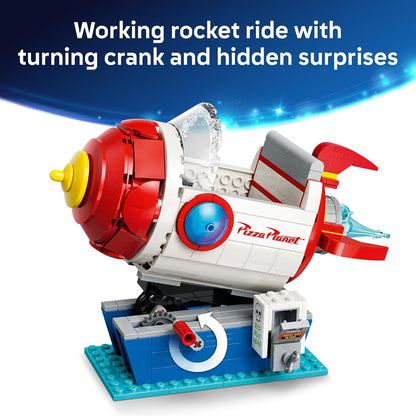 LEGO Disney and Pixar Toy Story Alien with Pizza Planet Rocket Ride - Building Toy for Girls & Boys, Ages 9+ - Disney Gift Idea - Kids Bedroom Decor - 43307