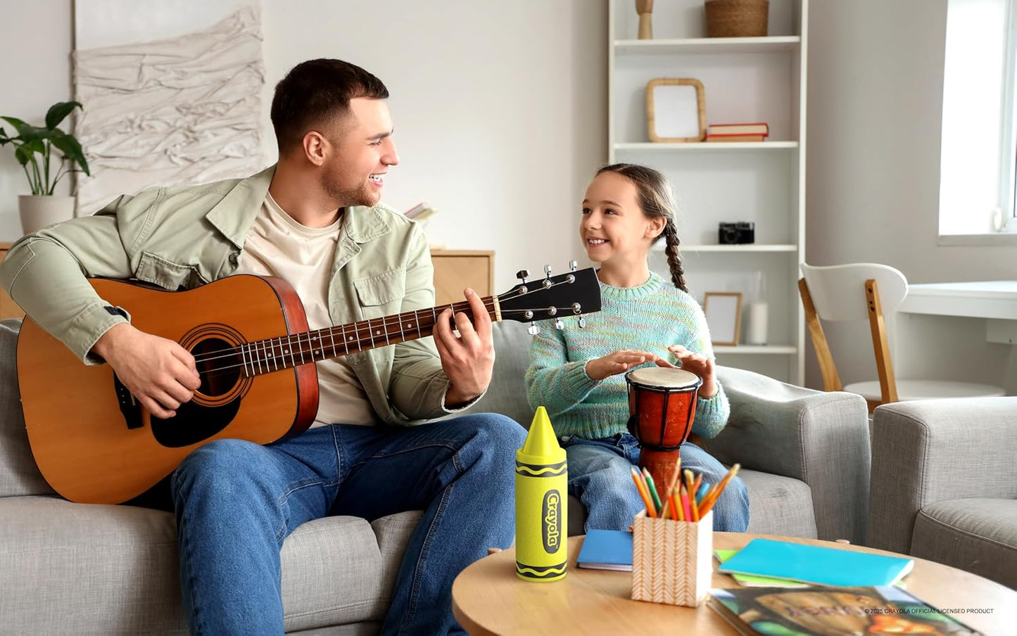 Crayola Kids Crayon Speakers Bluetooth, Portable Bluetooth Speakers | 20W Peak Power HD Sound, Mini Bluetooth Speaker Wireless with TWS Pairing BT 5.3, FM Radio Home/Party/Outdoor/Travel