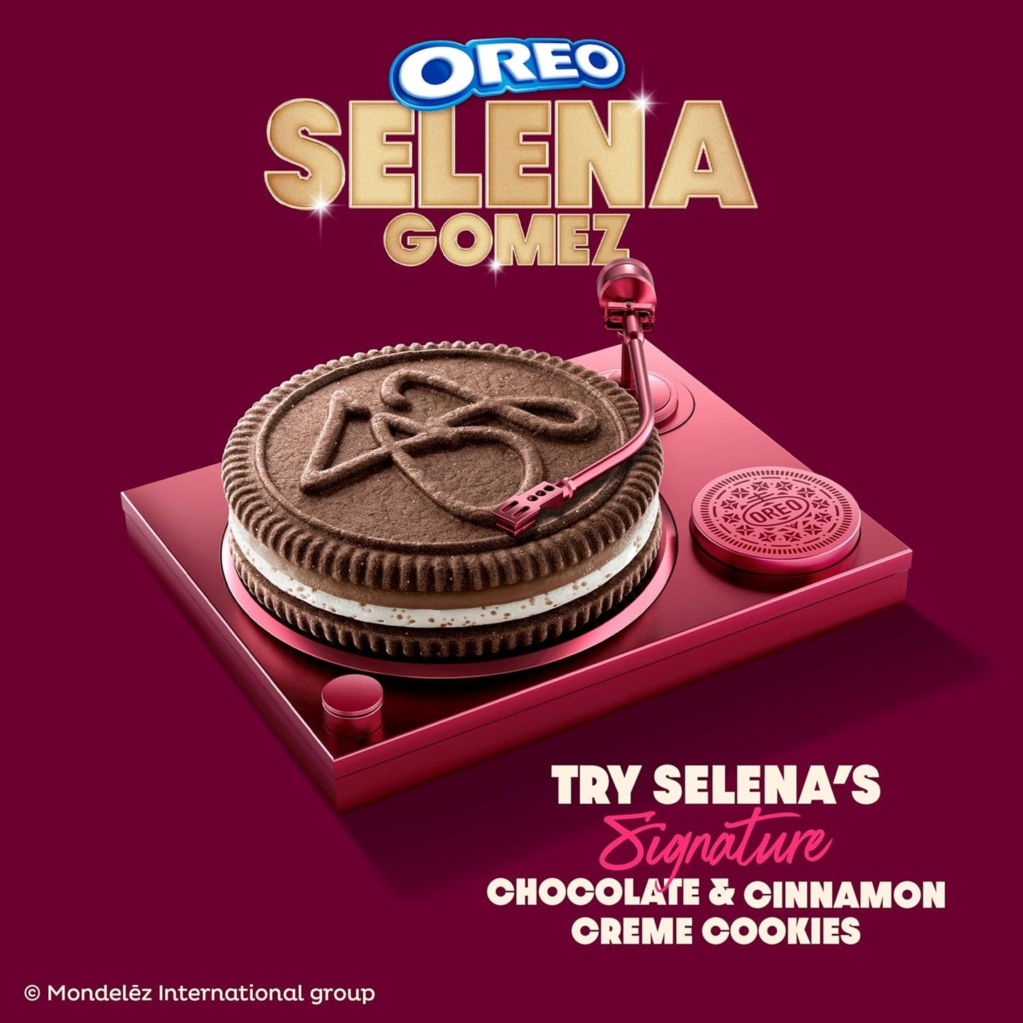 Pack of 50 Selena Gomez OREO Cookies, Chocolate and Cinnamon Creme, Limited Edition, 10.68 oz