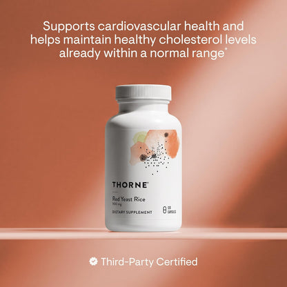 THORNE Red Yeast Rice, 900 mg per Capsule, 120 Capsules