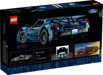 LEGO Technic 2022 Ford GT Building Set for Adults - Collectible Kit W/Authentic Features, Ages 18+ - 1:12 Scale - Gifts for Men & Women - Display as Bedroom or Home Decor - 42154