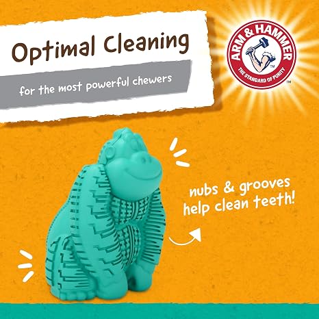 Arm & Hammer Super Treadz Gorilla Dental Dog Chew Toy, Large