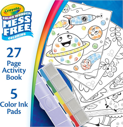 Crayola Color Wonder Mess Free Fingerprint Activity Book, Finger Painting Alternative, Arts & Crafts Gift for Kids Ages 3+