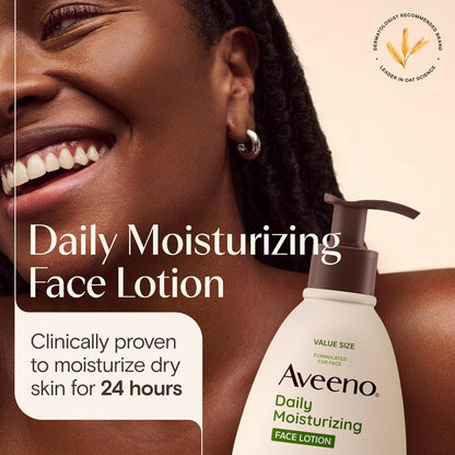 Aveeno Daily Moisturizing Face Lotion, Fragrance Free, 12 fl. oz