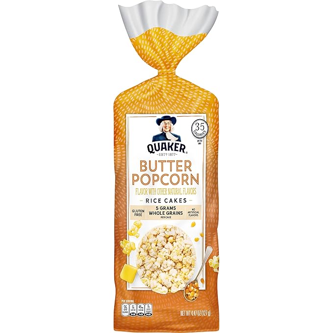 Quaker Buttered Popcorn Rice Cakes, 4.47 oz