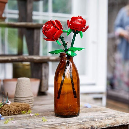 LEGO Roses - Building Toy for Kids, Girls & Boys, Ages 8+ - Artificial, Fake Roses for Home Decor & Display - Gift Idea for Plant & Flower Lovers - 40460