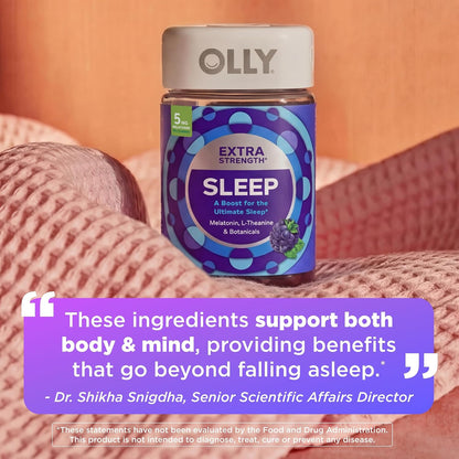 OLLY Extra Strength Sleep, Occasional Sleep Support Supplement - 70 Count