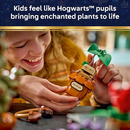 LEGO Harry Potter Hogwarts Herbology Plants 76474 | Building Toy for Girls & Boys, Ages 12+, Movable Features, Display as Bedroom or Desk Decor, 817 pieces, Gift for Fans