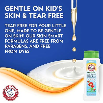 ARM & HAMMER Kids 3-in-1 Essential Shampoo and Body Wash, 22.5oz