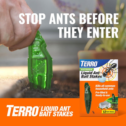 TERRO Multi-Surface Liquid Ant Baits, 4-Pack, Indoor Bait Stations for Home