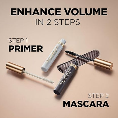 L’Oreal Paris Original Voluminous Mascara, Building Mascara Volume and Length Formula, Washable, Black Brown, 0.26 Fl Oz., 2 Count