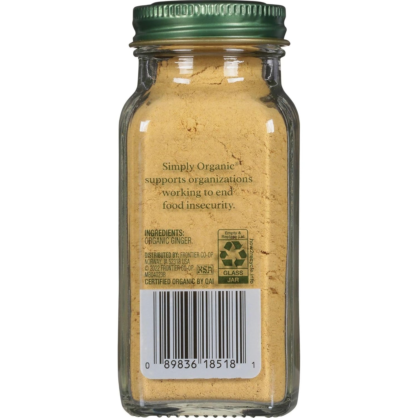 Simply Organic Ground Ginger Root, 1.64 Ounce | Pack of 2 | Non GMO | Non Irradiated | Sweet & Savory