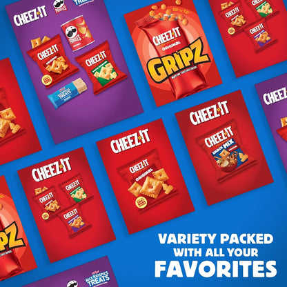 Cheez-It Extra Cheesy Baked Snack Crackers, Lunch Snacks (12 Packs)