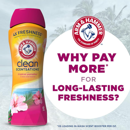 ARM & HAMMER Clean Scentsations Laundry Scent Booster, Tropical, 45 Oz