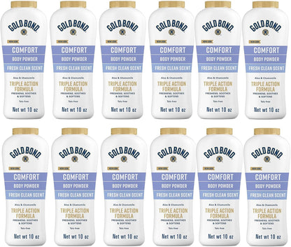 Gold Bond Ult Pwdd Size 10 Oz Gold Bond Ultimate Comfort Body Powder With Aloe, Pack of 12