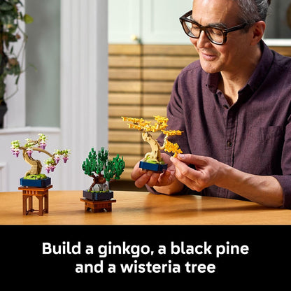 LEGO Botanicals Mini Bonsai Trees 10373 | Back to School Gift for Students & Teachers, Building Set for Adults, Ages 18+, 709 Pieces, Artificial Plant Home Decor
