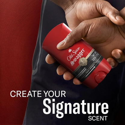Old Spice Antiperspirant Deodorant for Men, 24/7 Sweat & Odor Protection, 24/7 Lasting Freshness, Invisible Solid, Swagger with Cedarwood Scent, 2.6 oz (Pack of 2)