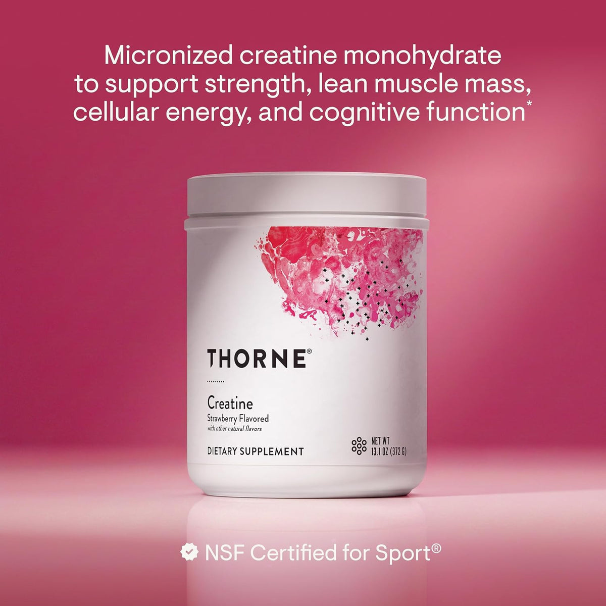 THORNE Creatine, Micronized Creatine Monohydrate Powder, 60 Servings
