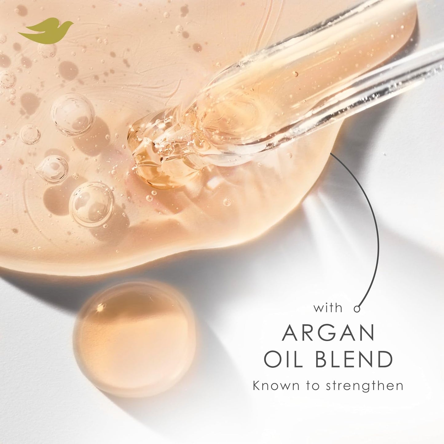Dove Shampoo Argan Oil & Repair for Fine Hair with Bio-Protein Care Technology and Argan Oil Blend 12 Fl Oz,(Pack of 2)