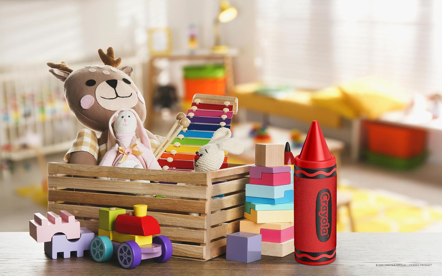 Crayola Kids Crayon Speakers Bluetooth, Portable Bluetooth Speakers | 20W Peak Power HD Sound, Mini Bluetooth Speaker Wireless with TWS Pairing BT 5.3, FM Radio Home/Party/Outdoor/Travel