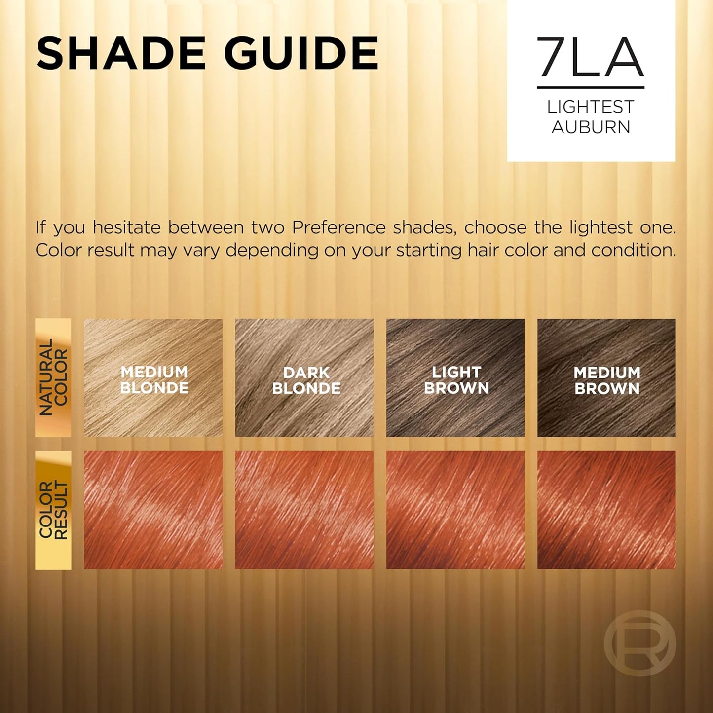L'Oreal Paris Superior Preference Luminous Fade-Defying Permanent Hair Color, Hair Dye For Up to 9 Weeks of Radiance, Lightest Auburn 7LA, 1 Hair Dye Kit