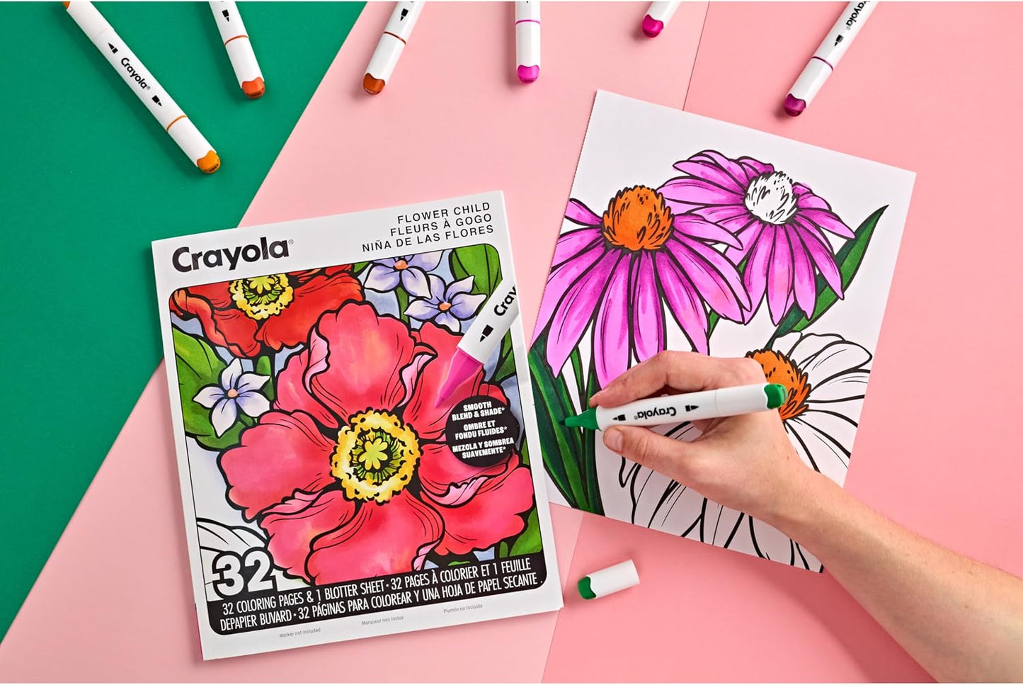 Crayola, LLC Adult Coloring Book - Flower Child