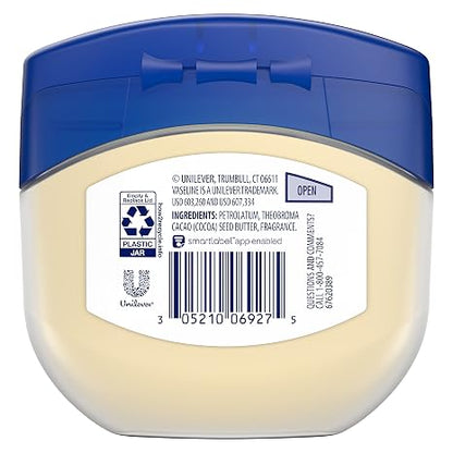 Vaseline Petroleum Jelly For Dry Cracked Skin Cocoa Butter 7.5 oz (Packaging May Vary)