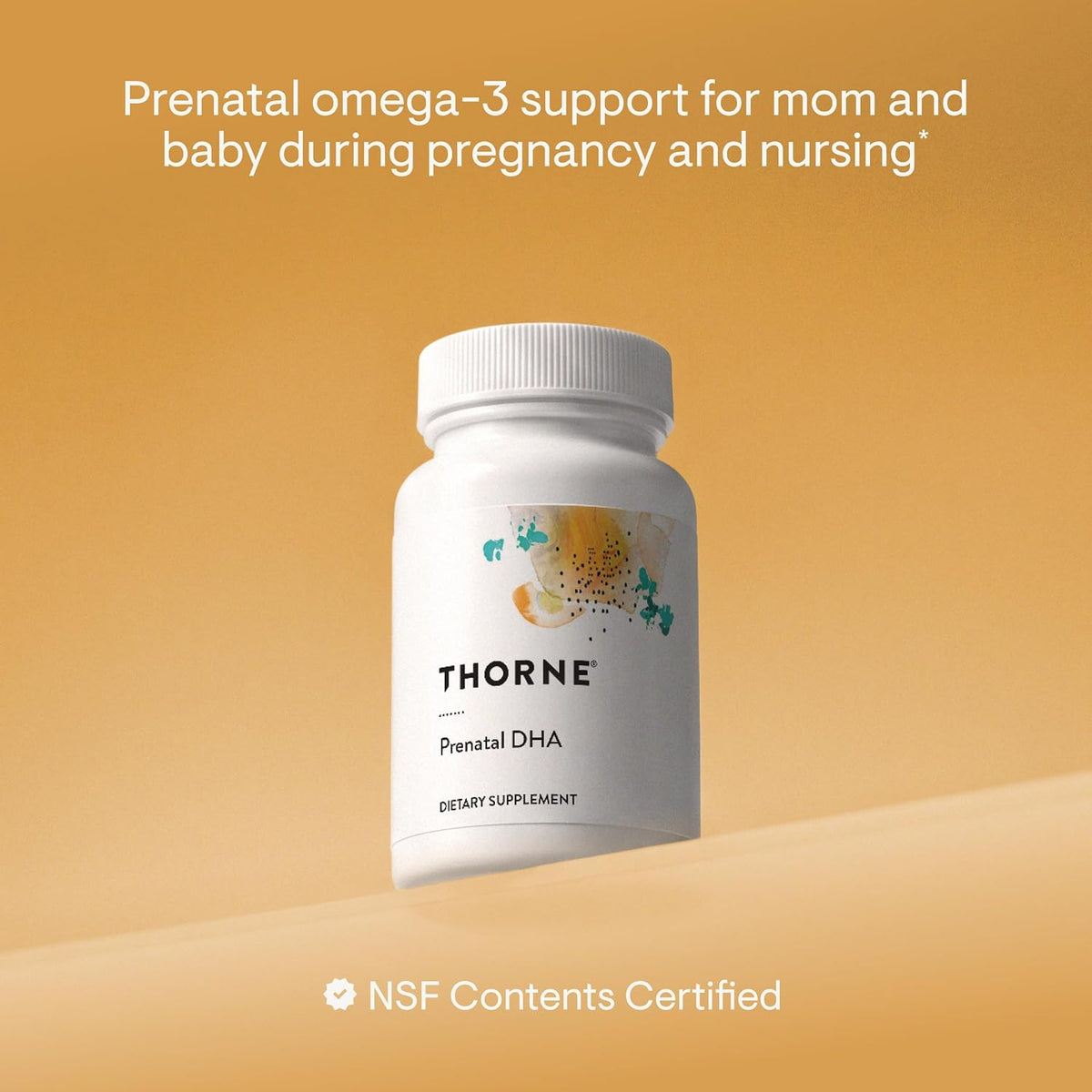 THORNE Prenatal DHA, Omega-3 Fish Oil with EPA & DHA, 60 Softgels