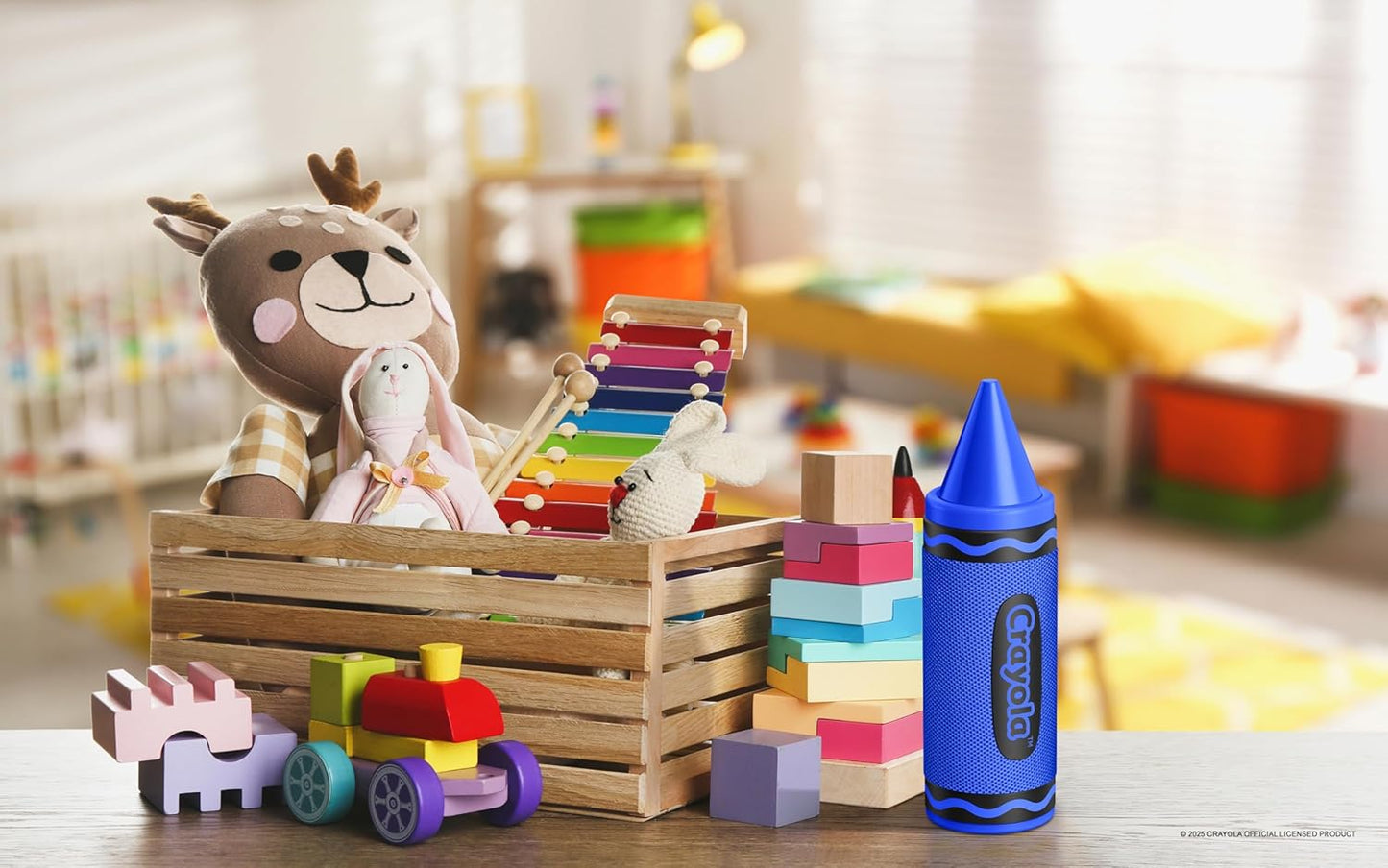 Crayola Kids Crayon Speakers Bluetooth, Portable Bluetooth Speakers | 20W Peak Power HD Sound, Mini Bluetooth Speaker Wireless with TWS Pairing BT 5.3, FM Radio Home/Party/Outdoor/Travel