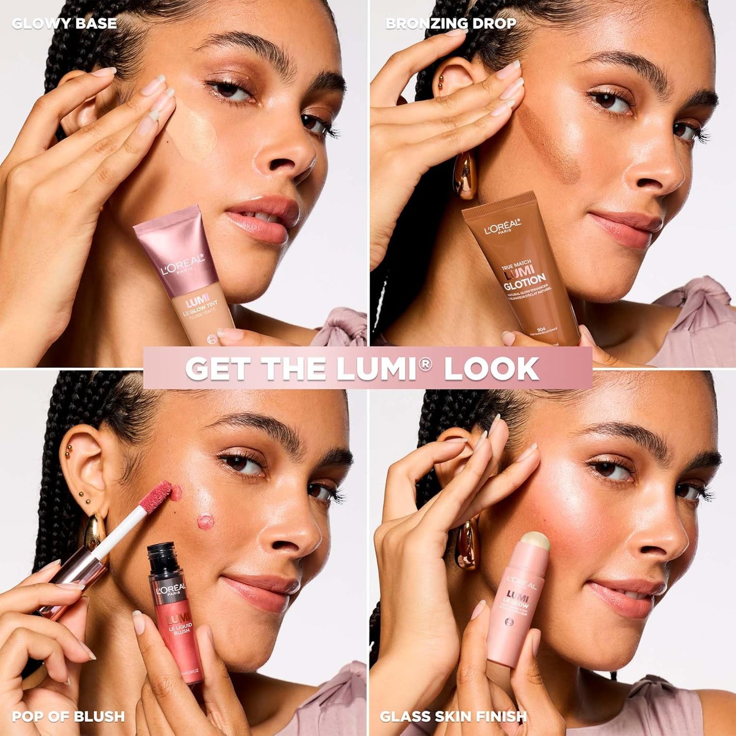 L'Oreal Paris Lumi Le Glow Skin Tint, Lightweight Water-Based Tinted Serum with Foundation-Like Coverage, Glow Illuminator, Cool 430, 0.85 Fl Oz (Pack of 2)