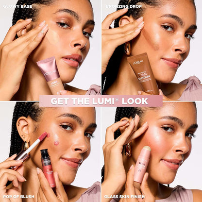L'Oreal Paris Lumi Le Glow Skin Tint, Lightweight Water-Based Tinted Serum with Foundation-Like Coverage, Glow Illuminator, Cool 430, 0.85 Fl Oz (Pack of 2)