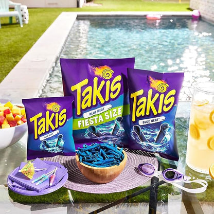 Takis, Tortilla Chips Blue Heat Extreme, 3.25 Ounce (Pack of 4)
