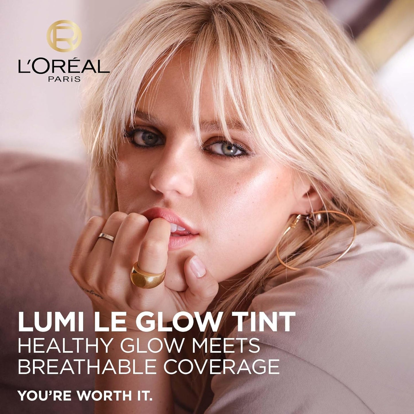 L'Oreal Paris Lumi Le Glow Skin Tint, Lightweight Water-Based Tinted Serum with Foundation-Like Coverage, Glow Illuminator, Cool 430, 0.85 Fl Oz (Pack of 2)