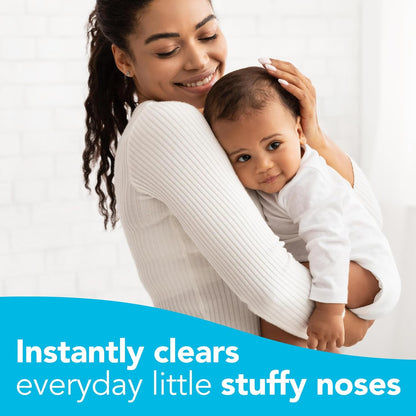 VICKS Sinex Baby Saline Nasal Spray, Drug Free Gentle Nasal Mist, Instantly Clears Everyday Stuffy Little Noses, Soothes & Hydrates, Safe For Daily Use, Gentle For All Ages, 5 OZ x 2