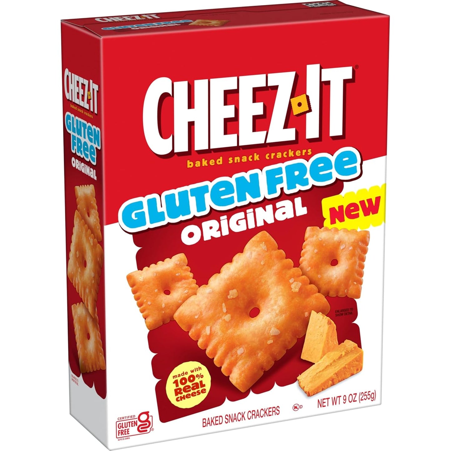 Cheez-It Baked Snack Crackers, Gluten Free, Lunch Snacks, Original (3 Boxes)
