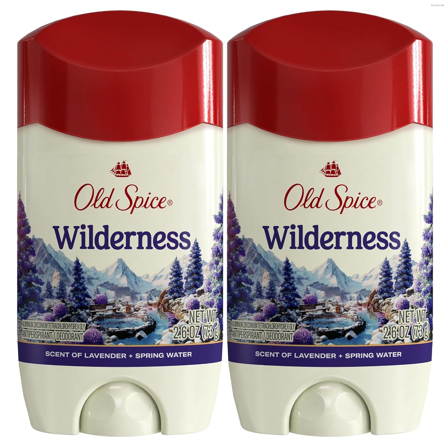 Old Spice Dry Feel Antiperspirant Deodorant for Men, 24/7 Sweat & Odor Protection, Gentle on Skin with Skin Conditioners, Wilderness with Lavender + Spring Water Scent, 2.6 oz (Pack of 2)