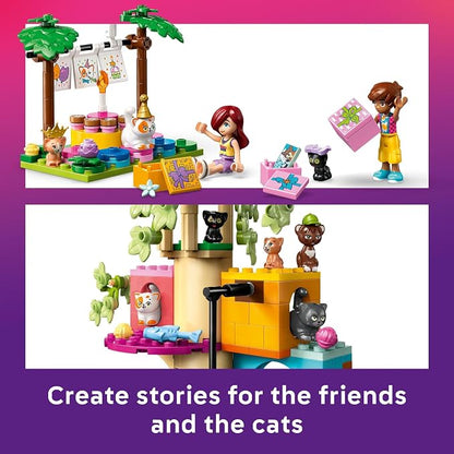 LEGO Friends Tree House Building Toy - Pretend Play Building Blocks with Cat Toys & 2 Minidolls, Creative Storytelling Toy for Girls and Boys Ages 9+, Gift Idea - 42666