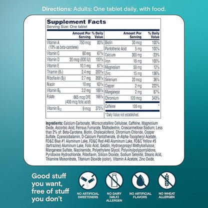 A Day Women's Active Metabolism Daily Essential,Multivitamin for Women,Metabolism Support,Vitamins for Women with All 8 B-Vitamins,Vitamin D,Magnesium & More,120 Count (Pack of 2)
