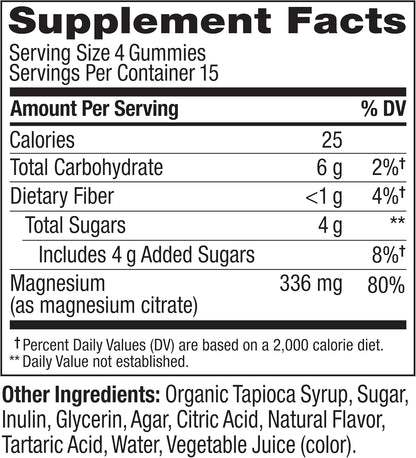 OLLY Relaxing Magnesium Gummies, Supports Muscle Relaxation* - 60 Count