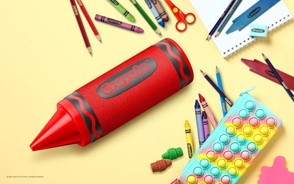 Crayola Kids Crayon Speakers Bluetooth, Portable Bluetooth Speakers | 20W Peak Power HD Sound, Mini Bluetooth Speaker Wireless with TWS Pairing BT 5.3, FM Radio Home/Party/Outdoor/Travel