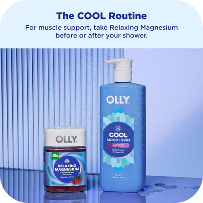 OLLY Body Wash Cool Mood + Skin Infused with arnica & vitamin B12 17 Fl Oz
