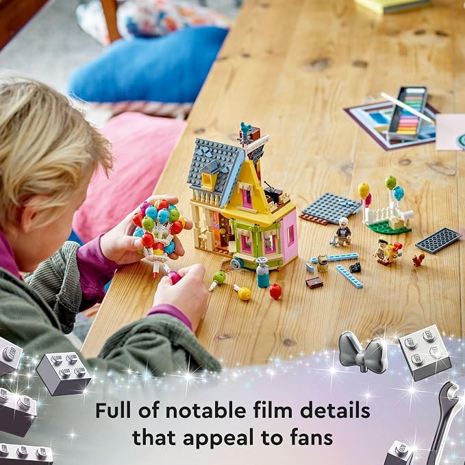 LEGO Disney and Pixar ‘Up’ House, Classic Disney Celebration Building Toy Set for Kids and Movie Fans Ages 9 and Up, A Fun Gift for Fans and Anyone Who Loves Creative Play, 43217