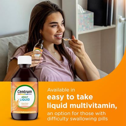 Centrum Liquid Multivitamin for Adults, Citrus Flavor, 8 fl oz